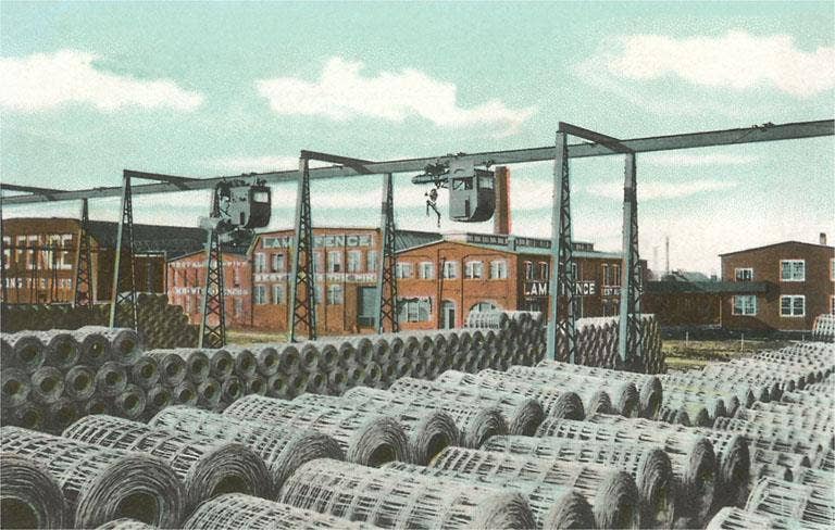 Found Image Press - Wholesale Stationery/Notecard Set - Greeting Card IF-149 Rolls of Wire Fencing0