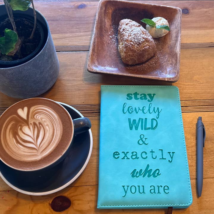 Stay Lovely Wild & Exactly Who You Are Vegan Journal for wholesale by Seren James