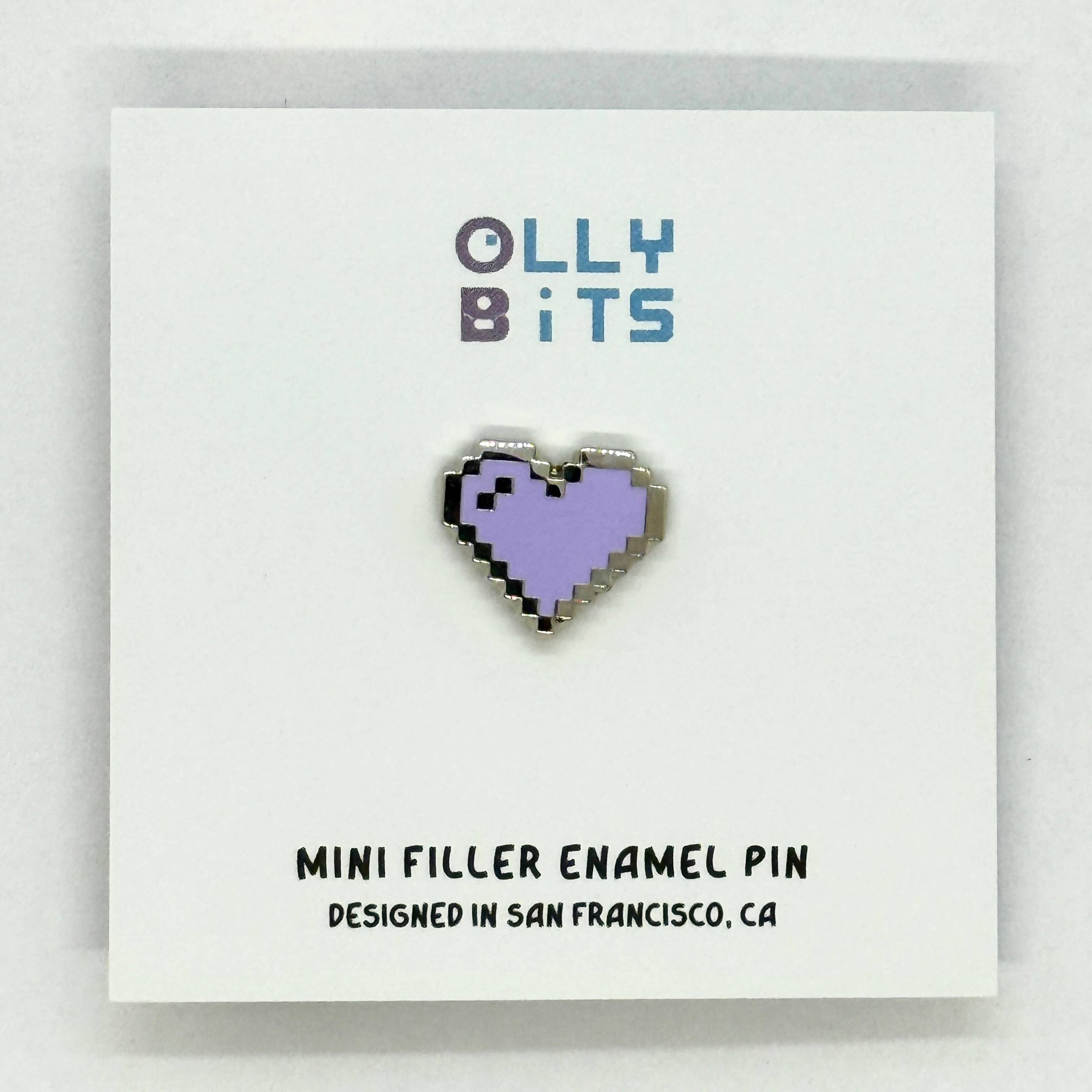Ollybits Pixel Art - Wholesale Lapel Pin/Button - Pastel Mini Filler Pixel Art Heart Enamel Pins9