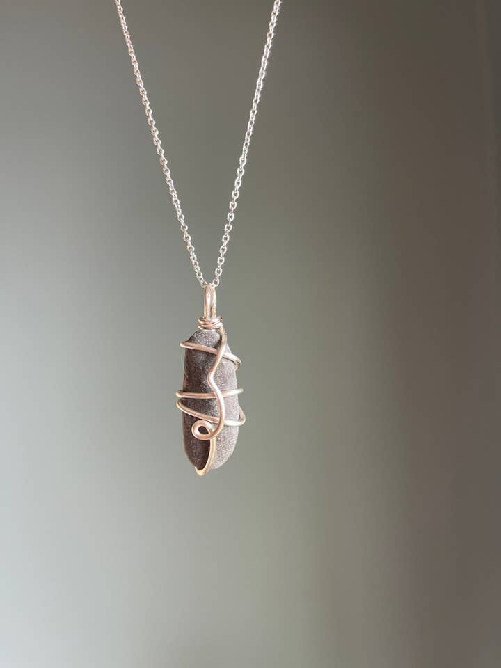 Colar Beach Rock, Pendente em Prata de 1ª Lei Jóias Praia por atacado de Tumbledshop