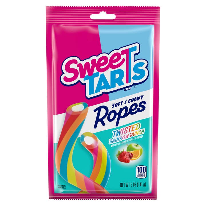 SweeTARTS Ropes Twisted Rainbow Punch 5oz Bag, 12ct for wholesale by Grandpa Joe's Candy Shop