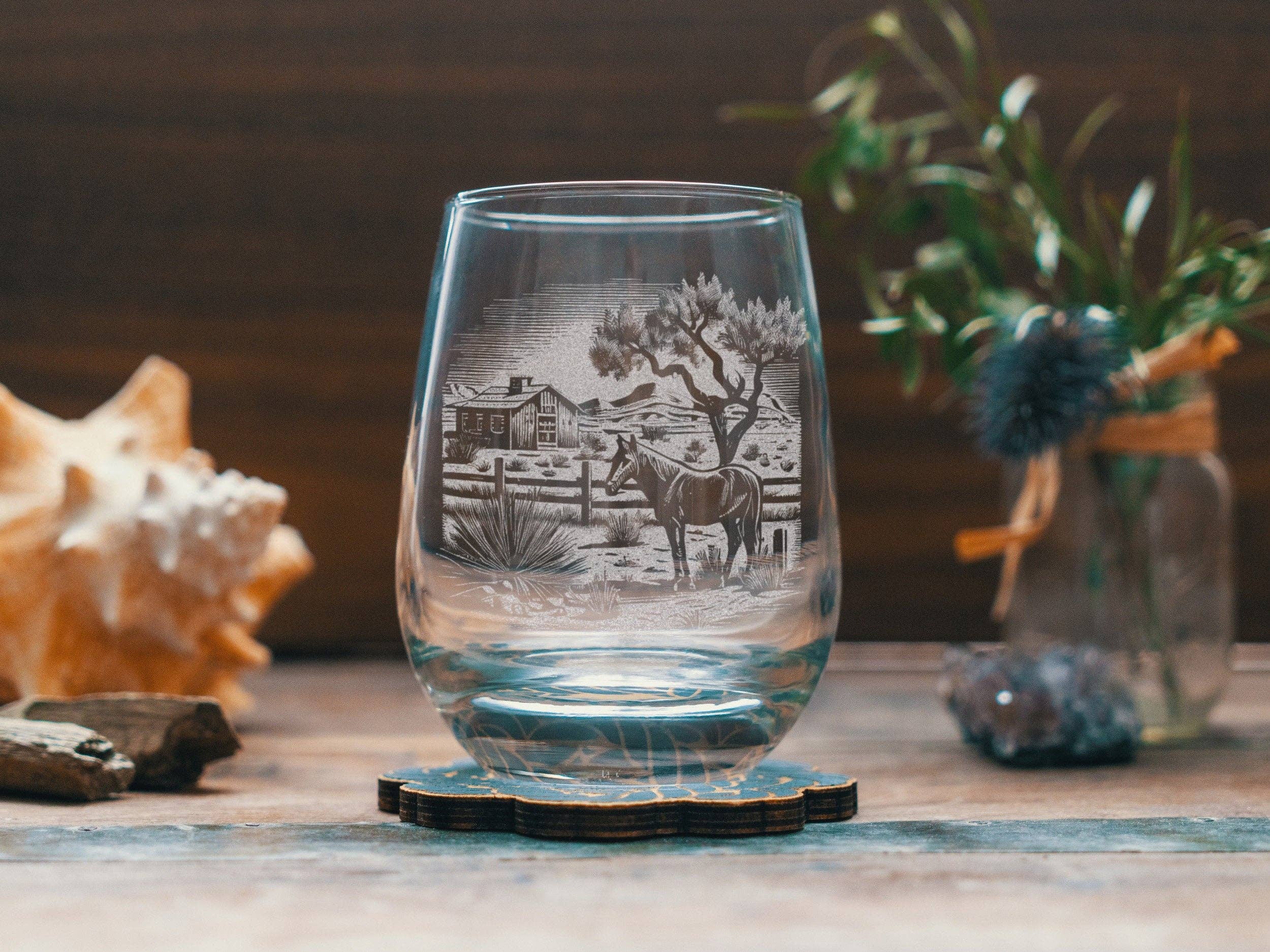 Benoit's Design Co. – Großhandel Cocktail-/Schnapsglas – Wildwest-Pferderanch-Trinkgläser4