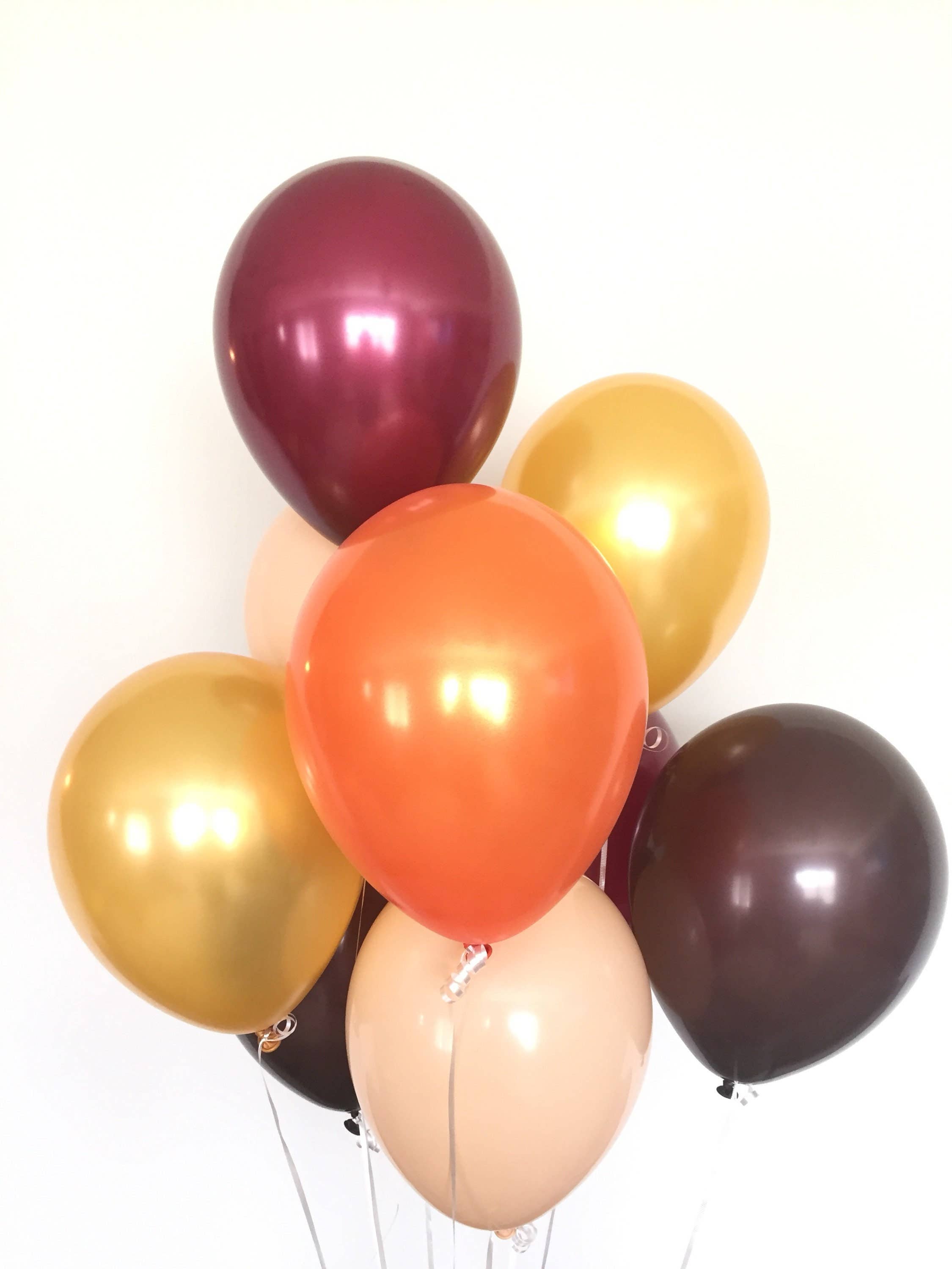 Hullaballoons – Engroshandel Ballon – Fall Blush og Bourgogne balloner | Sæt med 10 latexballoner6