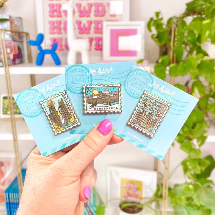 Joy Addict - Wholesale Lapel Pin/Button - The Abbey Enamel Pin2