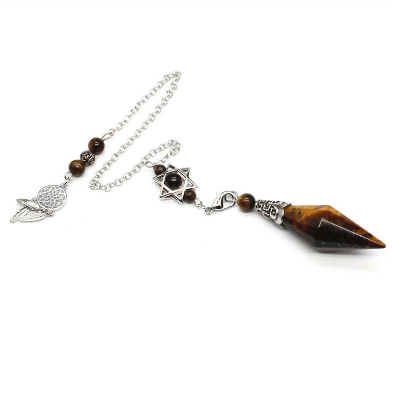 Gemcohub - Vente Attrape-rêve - Pendentif attrape-rêves à pendule double diamant6