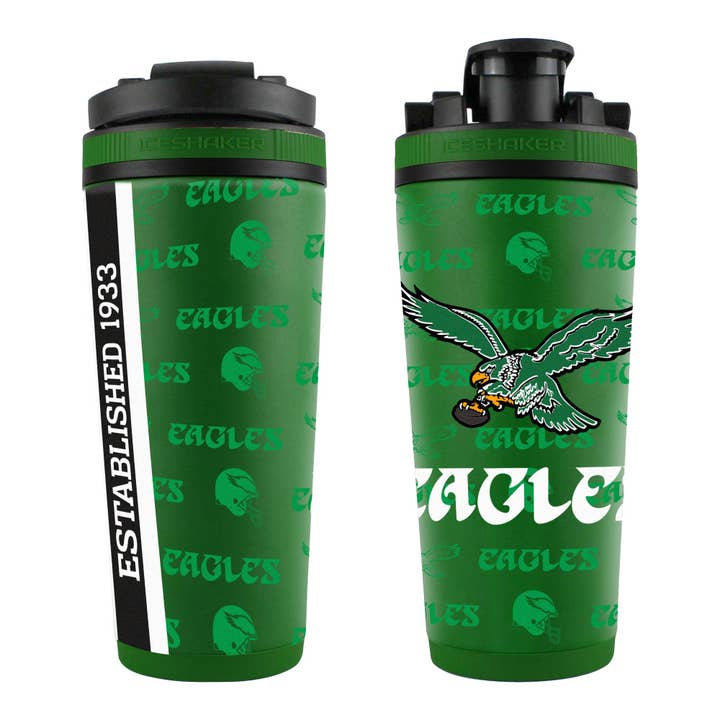 Shaker à glace vintage 4D Philadelphia Eagles sous licence officielle pour la vente par Ice Shaker