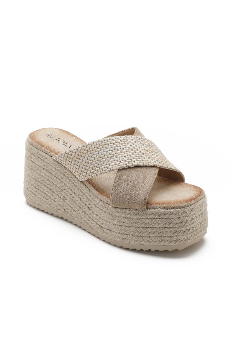 Joia Paris - Wholesale Wedges - Women's - Wedge espadrilles with crossed straps JN-916