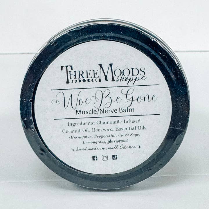 Three Moods Shoppe - Wholesale Healing Salve/Balm/Cream - WoeBeGone (Muscle/Nerve) Balm0