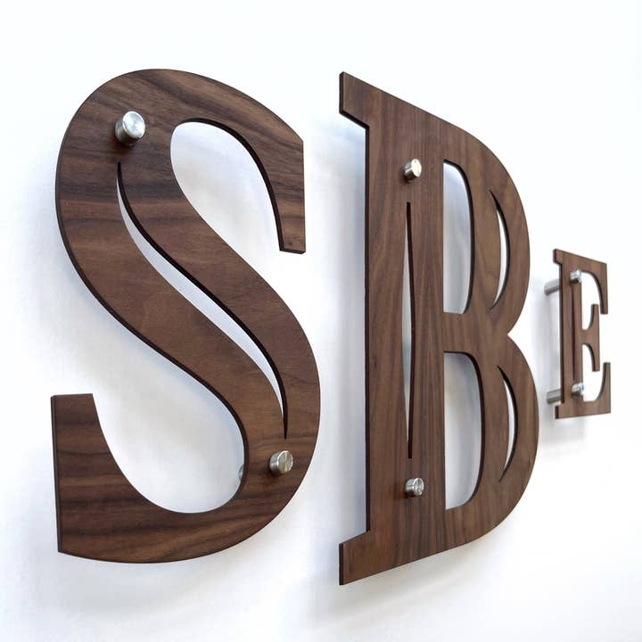 Inspired Indigo – wholesale Wall Accent – Wood Letters and Numbers Wall Art - Contemporary Design