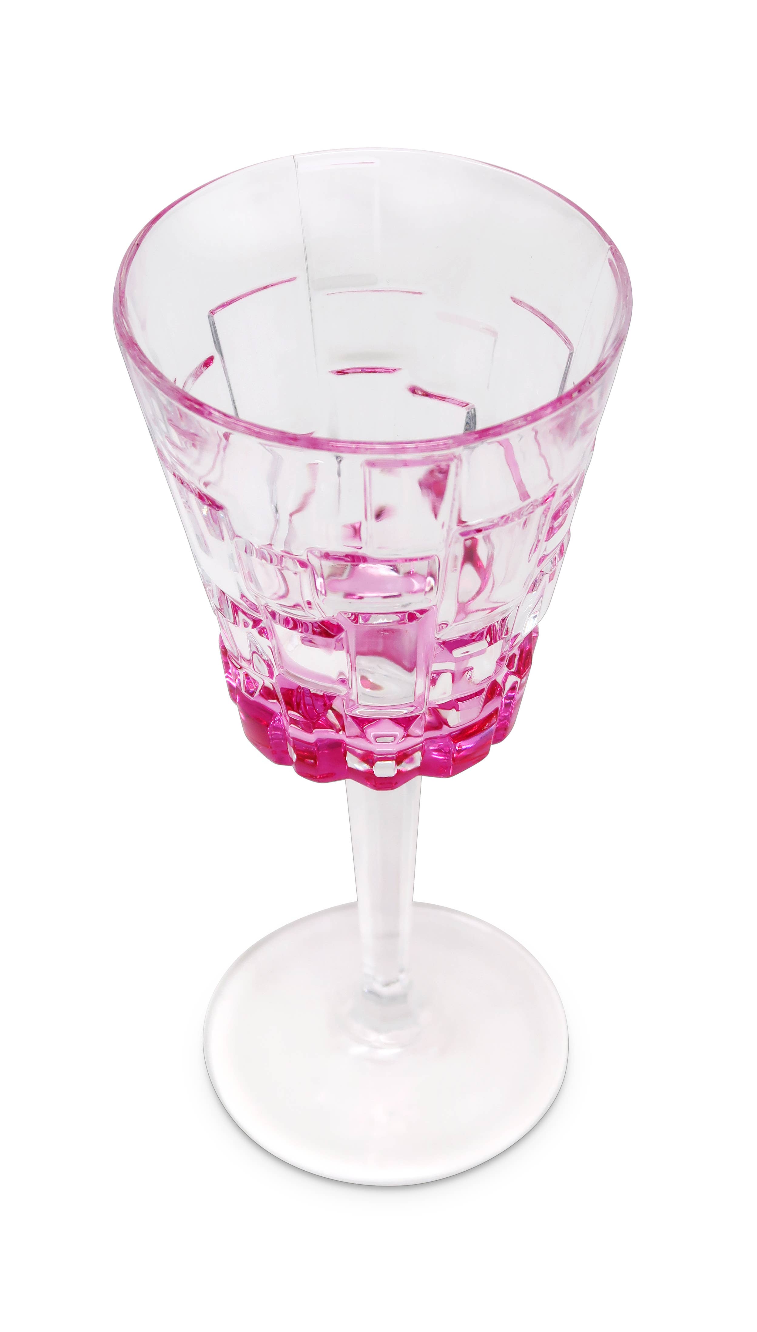 VIVIENCE - Vendita all'ingrosso Bicchieri da vino - Liscio Ottico - Set di 6 bicchieri da acqua con design a blocchi8