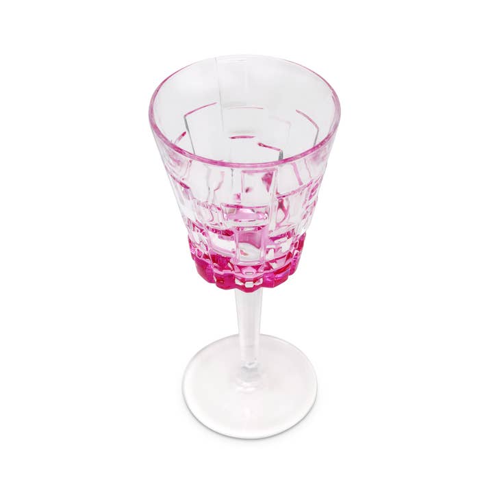 VIVIENCE - Vendita all'ingrosso Bicchieri da vino - Liscio Ottico - Set di 6 bicchieri da acqua con design a blocchi8