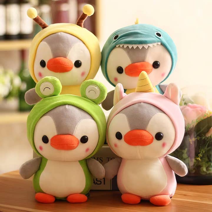 PR GROUPS LLC - Venta al por mayor Peluche - Niños y bebés - Pequeño Peluche de Pingüino Rana para Niños - Surtido