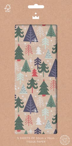 Celebration Crackers – wholesale Tissue paper – Christmas Forest 50cm x 70cm tissue0