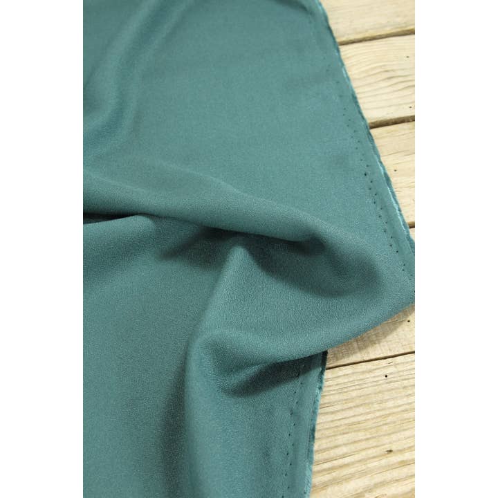 Eglantine et Zoé – wholesale Fabric – Green Eucalyptus Viscose Crepe Fabric