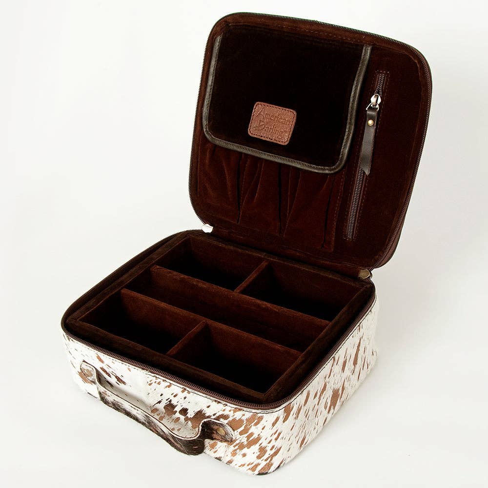 LS Western - Wholesale Jewelry Box/Organizer - LC-ADBGA228 Jewelry Case Genuine Western Leather Women Bag4