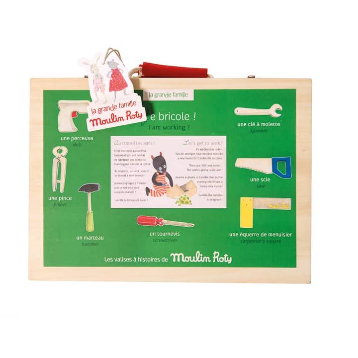 MOULIN ROTY by Speedy Monkey - Wholesale Toy Set - Kids - Suitcase - Handyman Tool Set - The Big Family