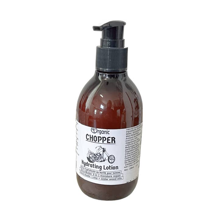 Chopper Shea Butter Creme. som at campere ved bålet i skoven. for engroshandel hos Organic Body Shop