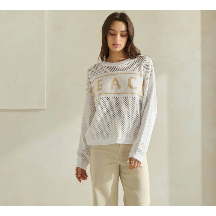 IVORY TAUPE Beach Sweater for wholesale on Faire