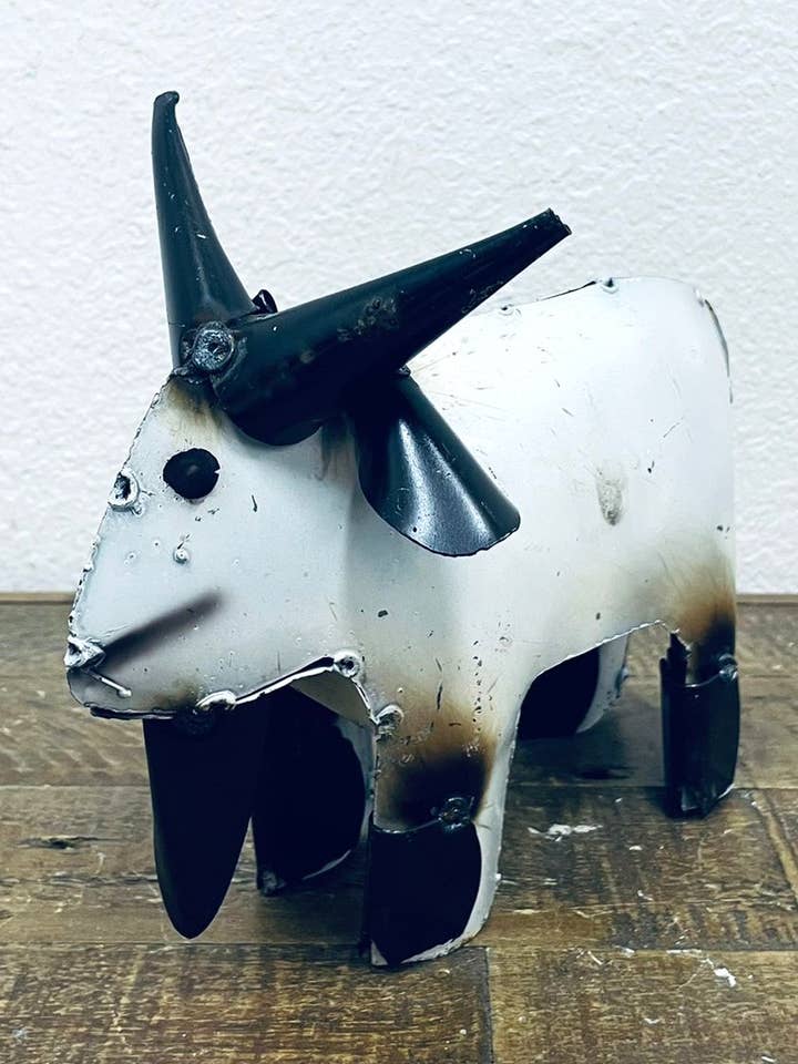 Extra Mini Tin Goat, Metal Yard Art - D-10 for wholesale by Rustic Farm