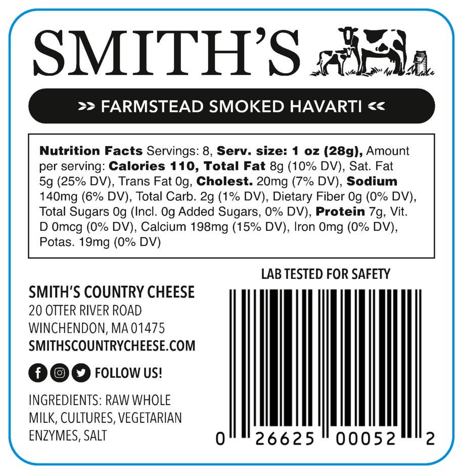 Smith's Country Cheese - Wholesale Cheese - Smoked Havarti1