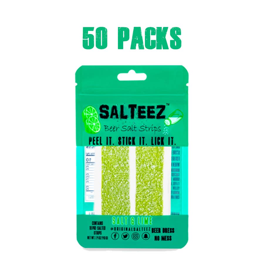 Salteez – wholesale Drinkprydnad – Salteez Beer Salt Strips - 50 pack fodral0