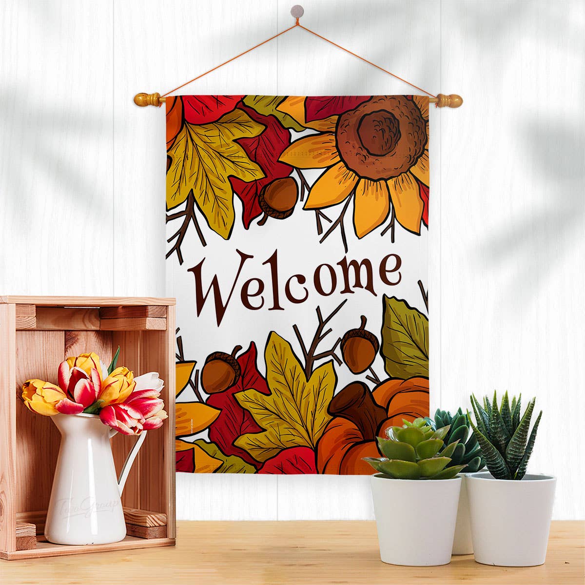 Two Group Flag Co - Wholesale Flag - Autumn Welcome Falltime Harvest Decor Flag2