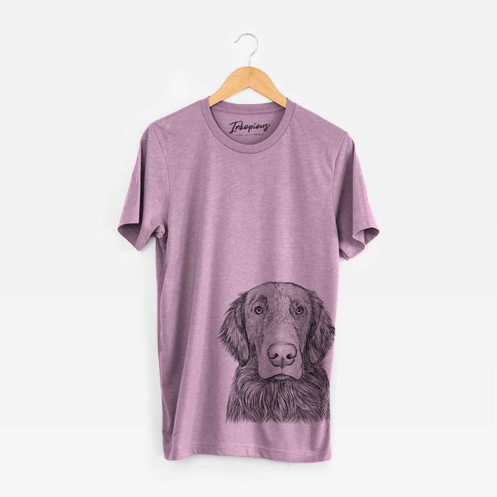 Inkopious - Wholesale Screen Printed T-Shirt - Women's - Pippin the Flat Coated Retriever - Bella Canvas Unisex Crewneck11