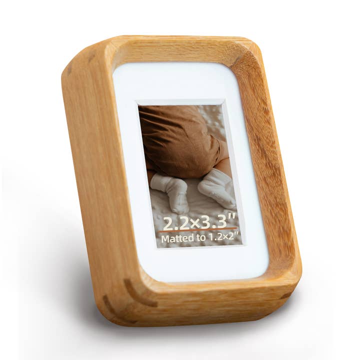Mini photo frame - Teak for wholesale on Faire6
