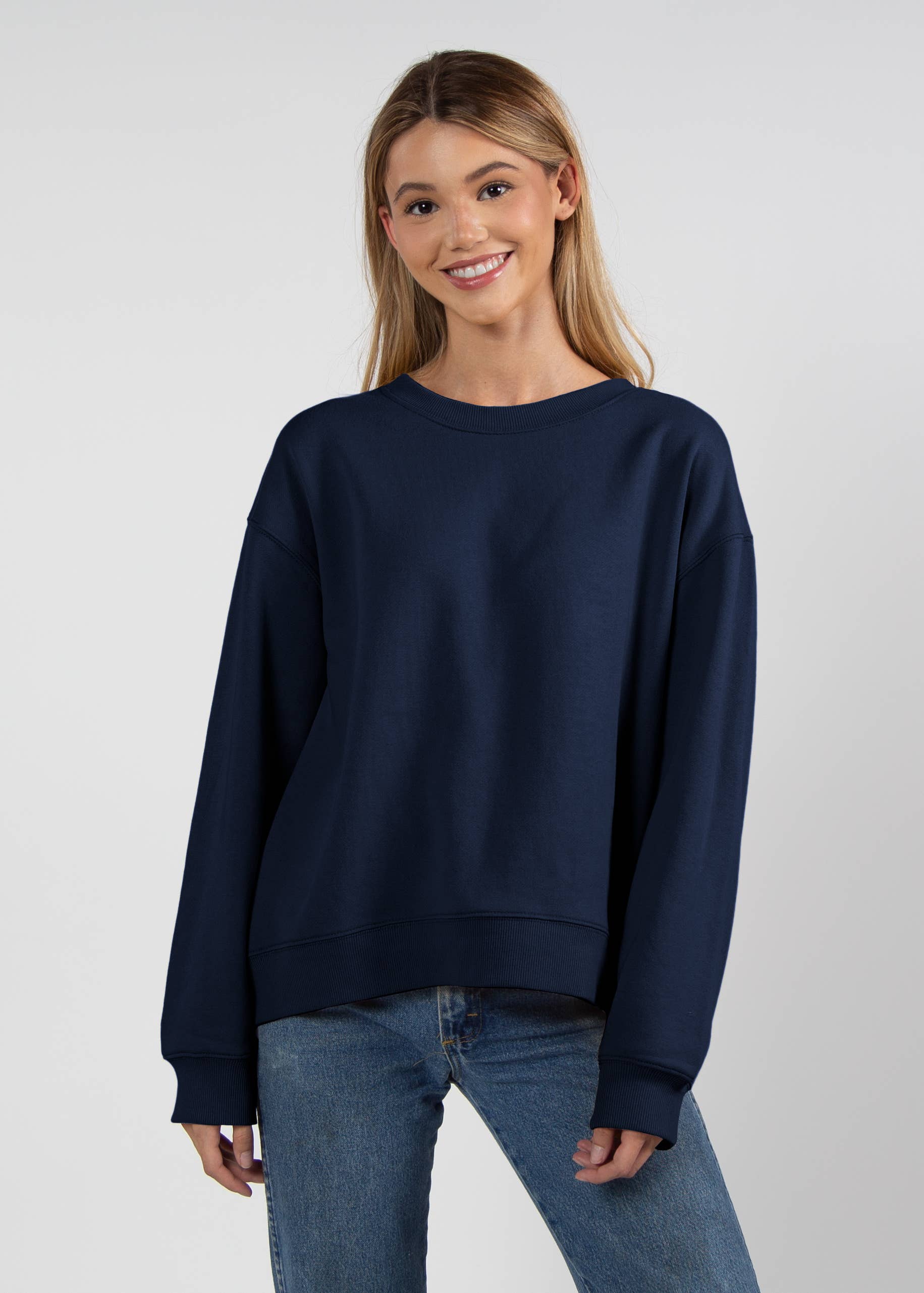 chicka-d - Wholesale Sweatshirt - Women's - Old School Crew, All Colors4