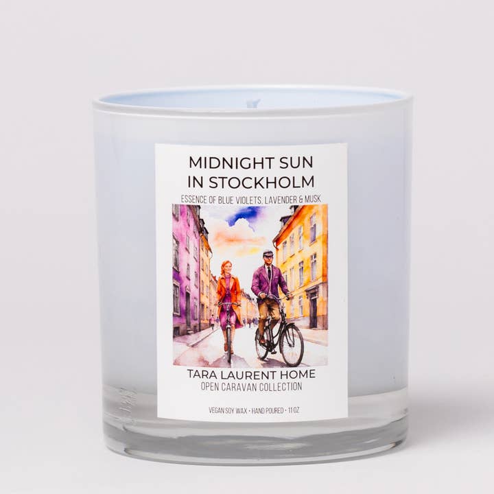 Bougie de luxe Midnight Sun in Stockholm pour la vente par Tara Laurent Home