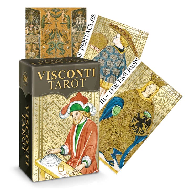 Cardshouse - Wholesale Tarot Cards - Visconti Mini Tarot Cards Lo Scarabeo