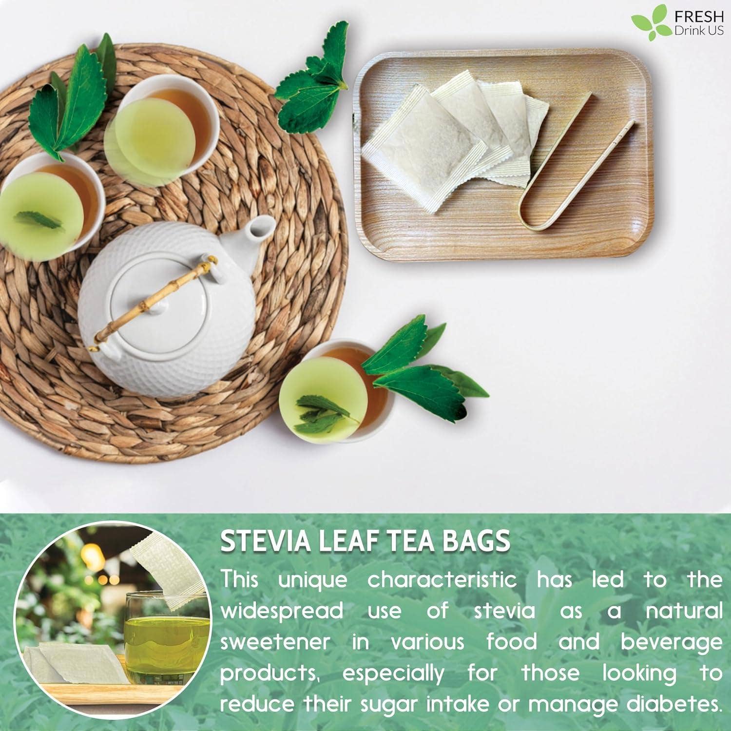 Naomi's Happy Place Shop - Wholesale Health/Detox Tea - Stevia Leaf, Whole Dried Leaves, Tea Bags, Powder, 100% Natural and Pure from Stevia Leaves. Sugar Substitute for Tea, Coffee. Loose Leaf Stevia Herbal Tea. Zero Calorie Sweetener. No Sugar, No Caffeine, No Gluten, Vegan.19