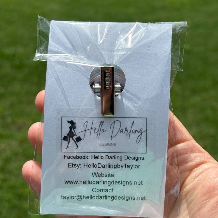 Hello Darling Designs - Wholesale Badge Accessory - Women's - Easy Peasy Lemon Squeezy Badge Reel – Acrylic ID Clip1