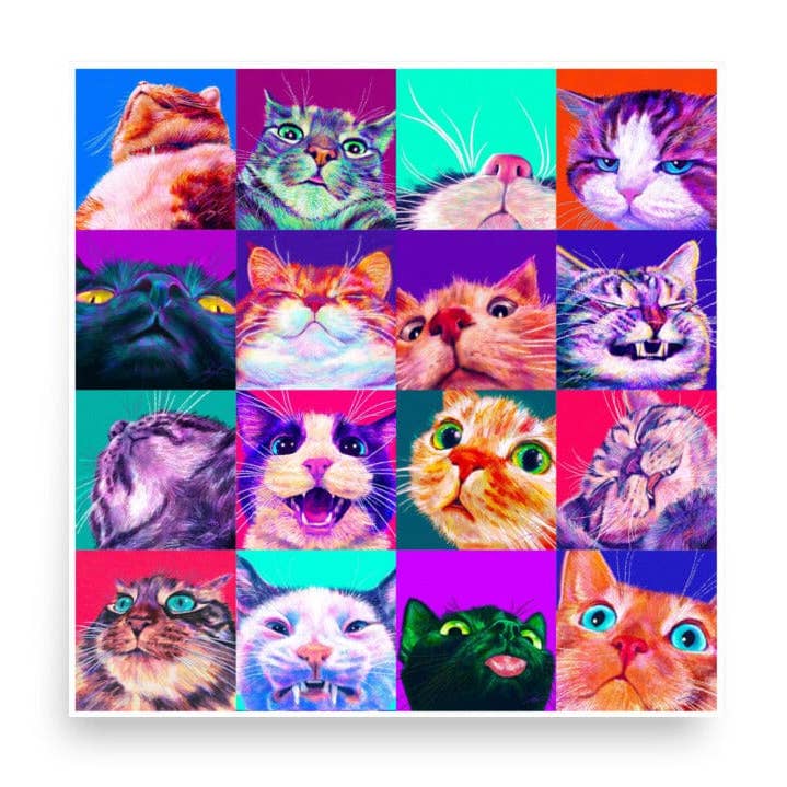 Close Encounters Collection - 16 Kitty Paintings for wholesale by JoyousJoyfulJoyness
