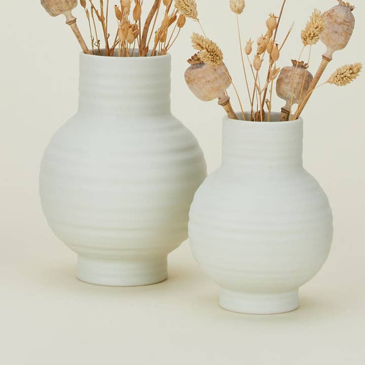 ESSENTIAL CERAMIC VASE - BONE for wholesale by Hawkins New York