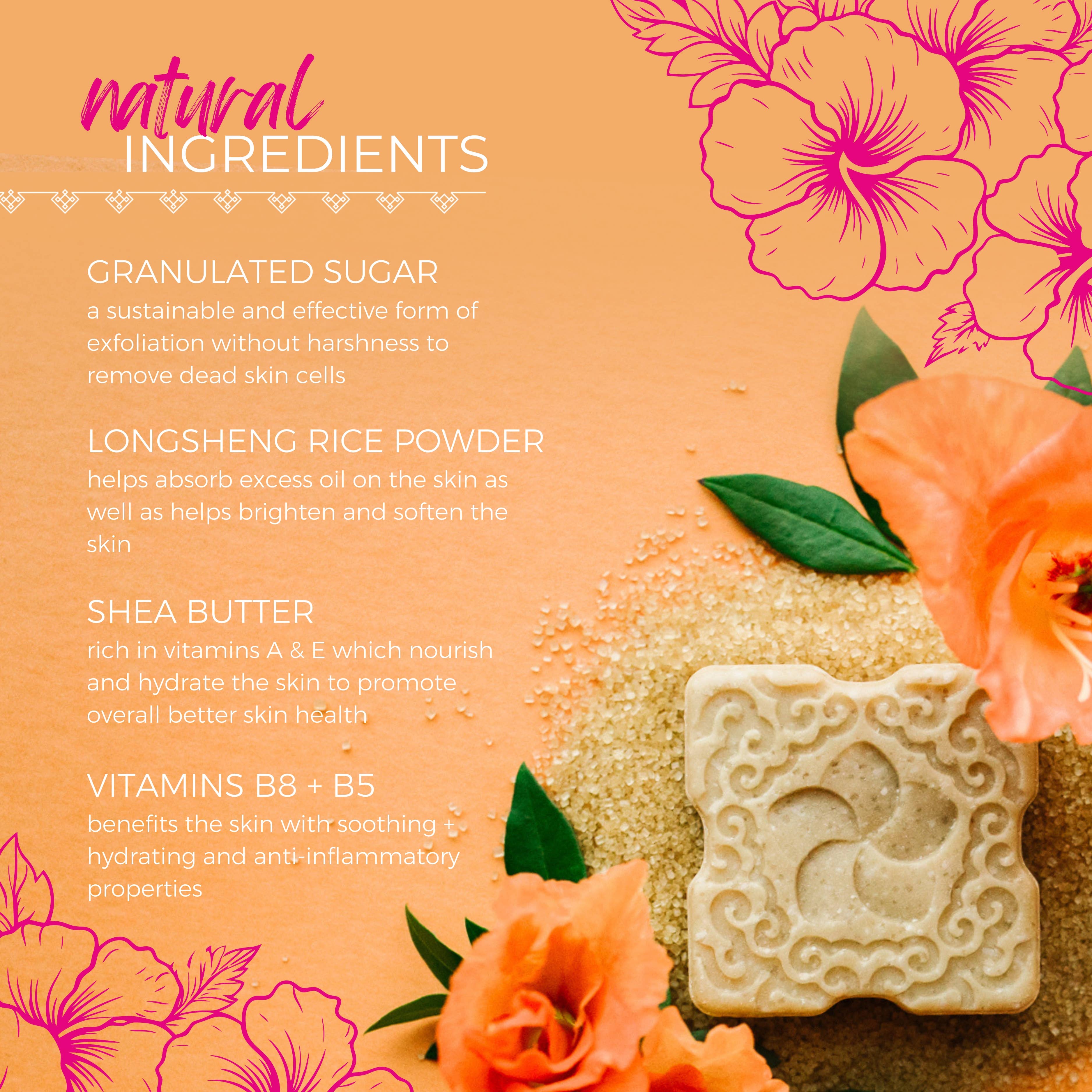 Viori Beauty - Wholesale Body Scrub/Exfoliant - Limited Edition | Sugar Scrub Bar | Peach Hibiscus4