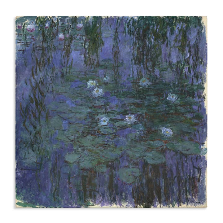 Classic Monet Blue Water Lilies Canvas Art for wholesale by Stupell Industries