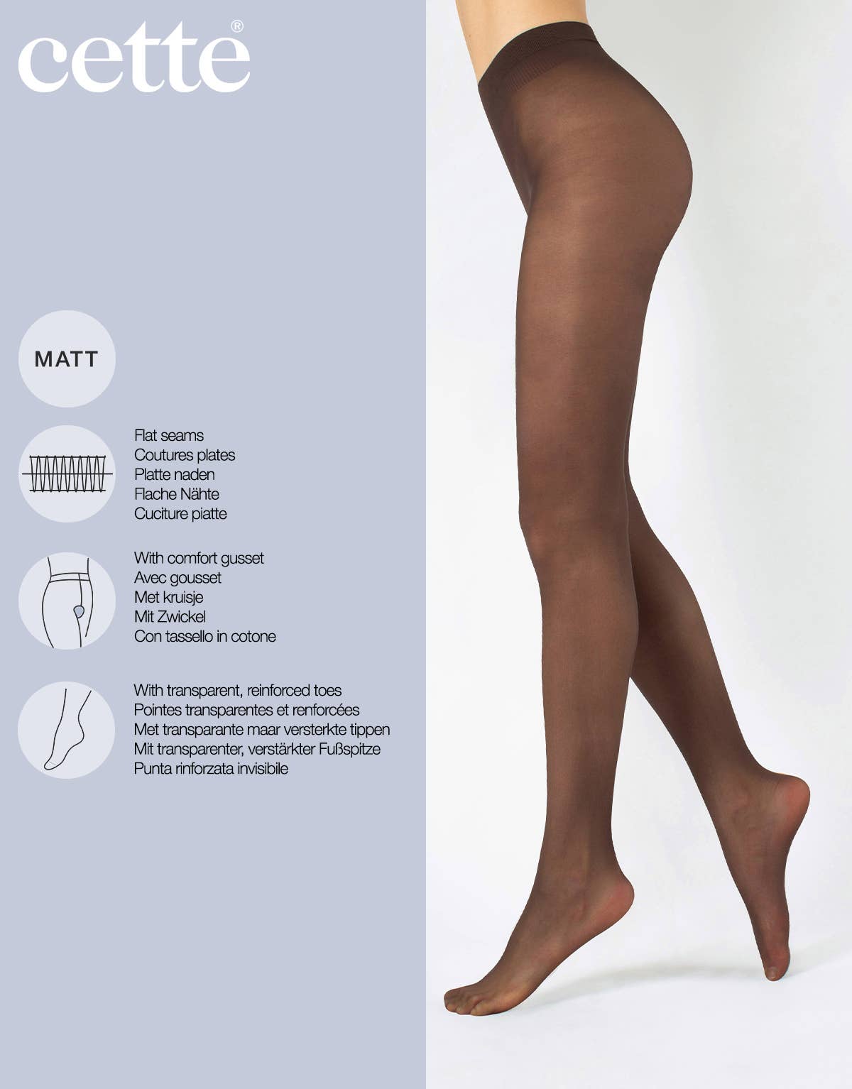 Cette – wholesale Tights – Women's – Semi Opaque tights, Matt Finish Pantyhose, Sizes up to 4XL1