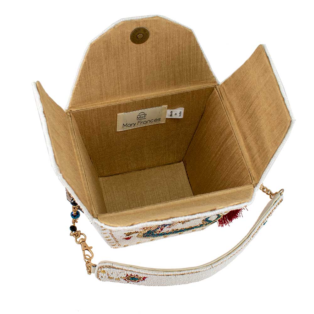 Mary Frances Accessories – wholesale Väska med handtag – Dam – Mary Frances Noble Dragon Handväska med pärlbroderad drakdekoration och handtag4