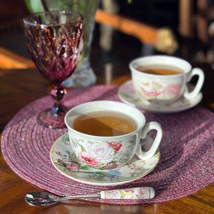 STP - Wholesale Tea Set - Dream Garden Porcelain Cup and Saucer Set in Gift Box2