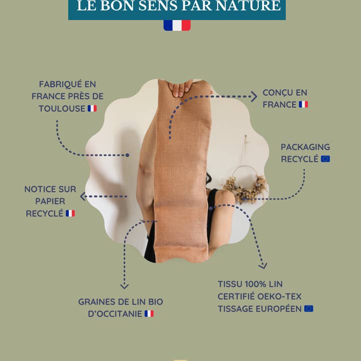 Le Gang des Fougères - Wholesale Hot/Cold Compress - Cervical heating pads with flax seeds - Lin Cimarron3