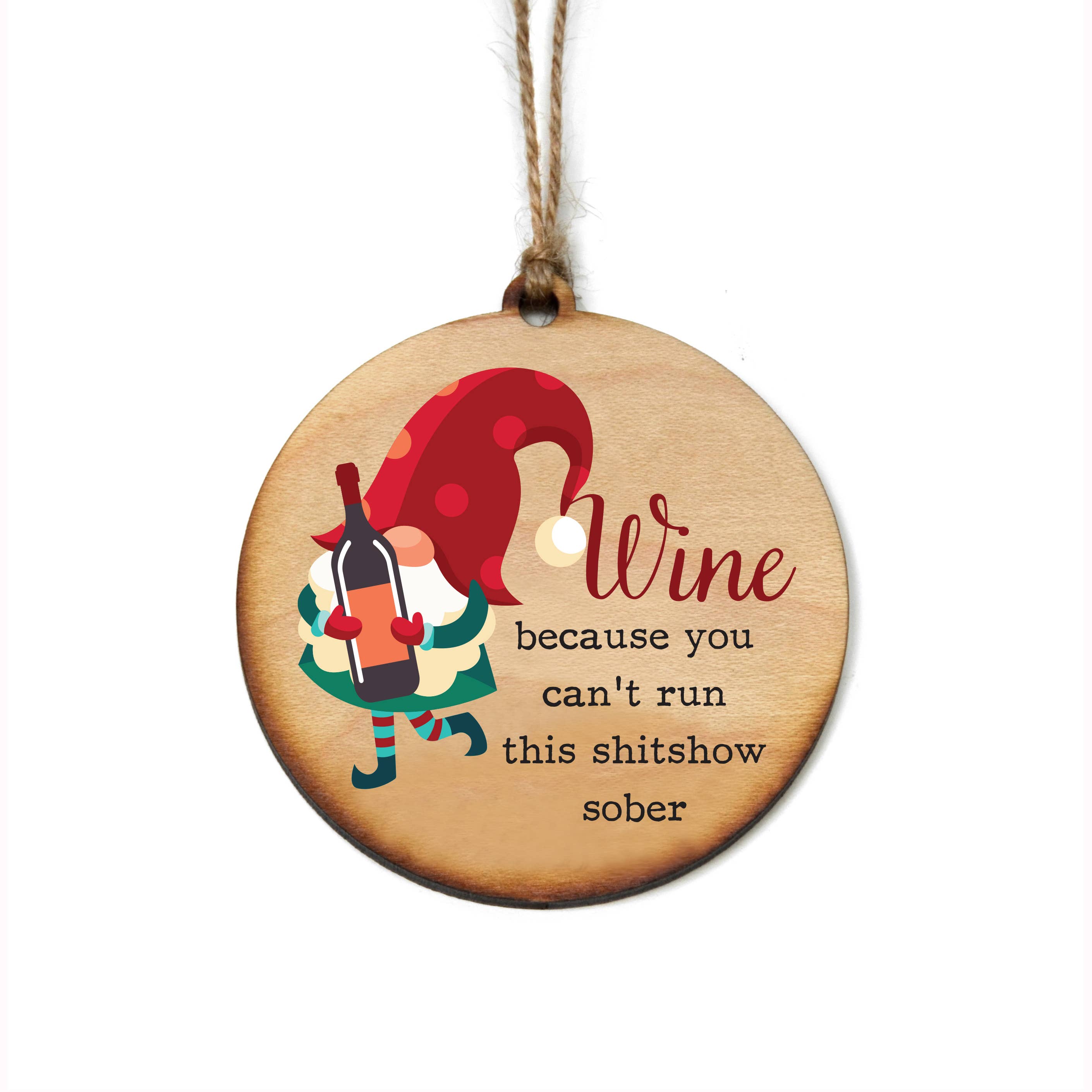 Driftless Studios - Wholesale Ornament - Wine Gnome Ornaments - Christmas Decor