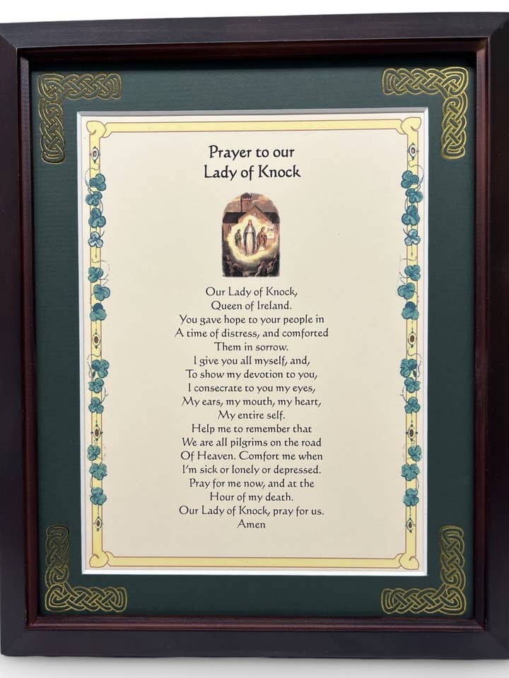 Prayer to Our Lady of Knock - Catholic Gifts for wholesale by Irish Collection