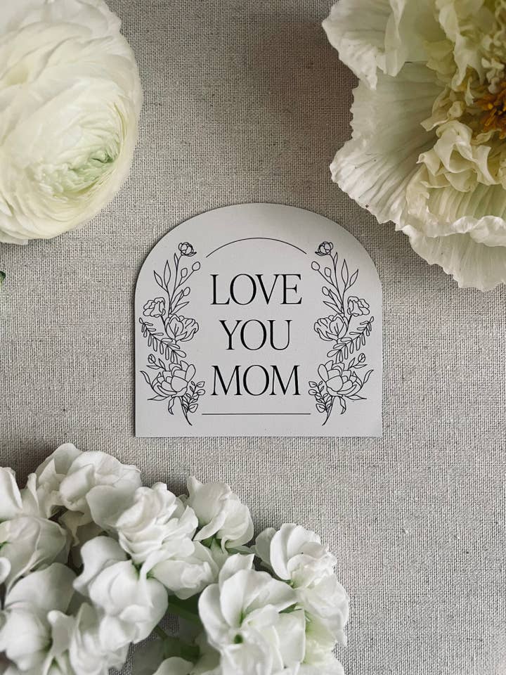 Love You Mom Magneet voor wholesale door Lauren Amy Design