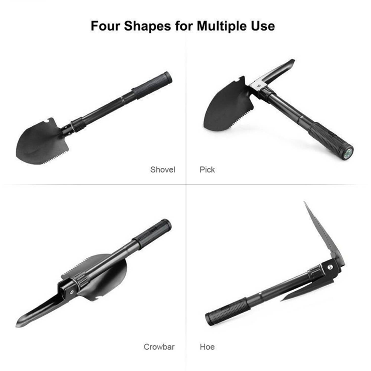 Tsyware - Wholesale Garden Tool - Mini Foldable Military Folding Shovel 7-in-1 Multi-Function5