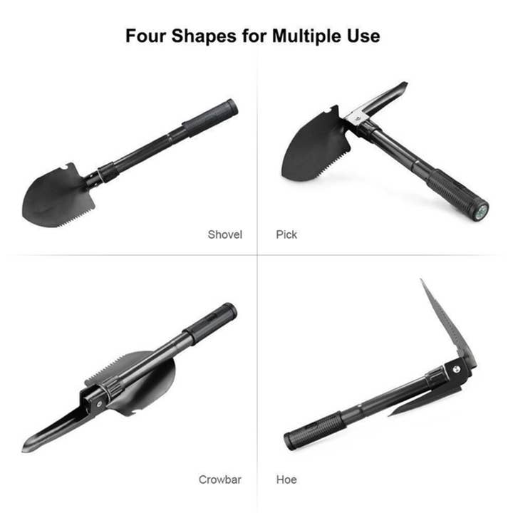 Tsyware - Wholesale Garden Tool - Mini Foldable Military Folding Shovel 7-in-1 Multi-Function5
