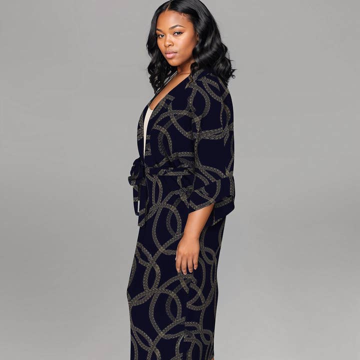 Eco Luxe Robe – “Justine” Gold Chain Holiday Edition for wholesale by Yomisma