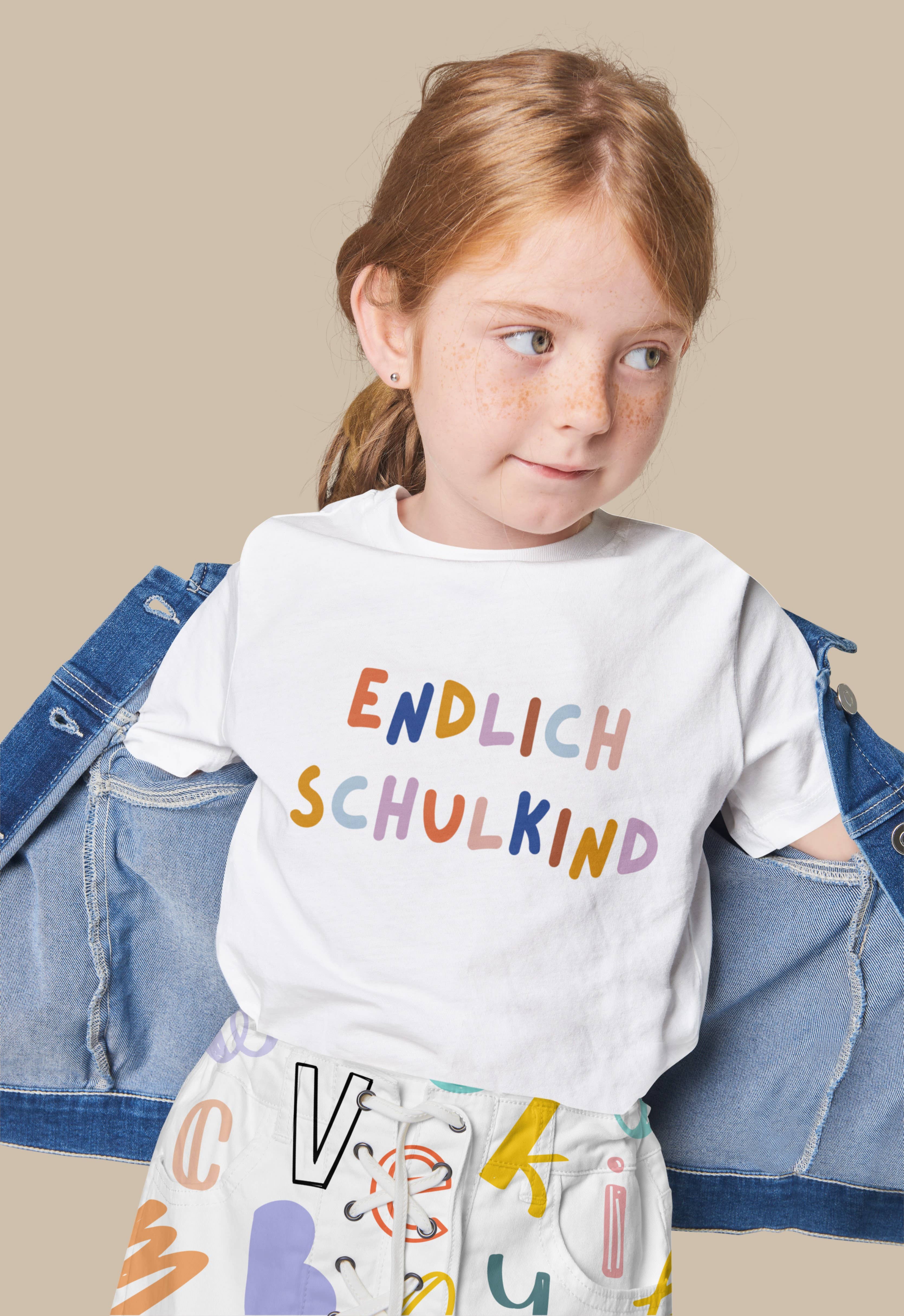 Modern Kids Art - Wholesale DIY Craft Kit - Iron-on transfer "Finally a Schoolchild 2025" Large2