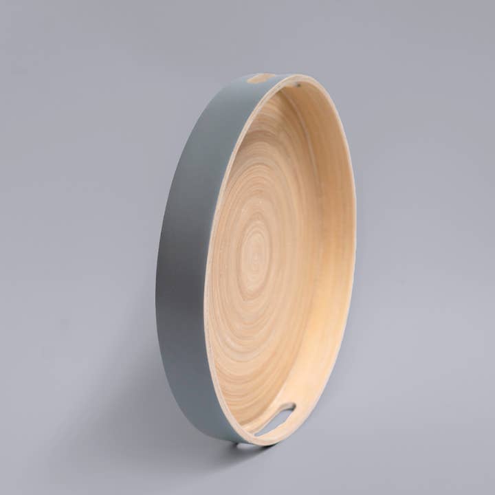 porter green | style + sustainability - Wholesale Serving tray - Smoke | Sebss Small | Biodegradable Bamboo Tray1