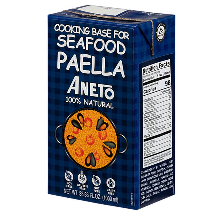 LE GOURMET CENTRAL - Wholesale Broth - Aneto 100% Natural Cooking base for Seafood Paella1